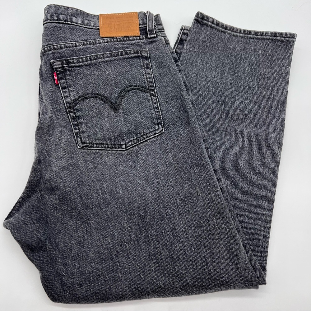 Levi's Premium Women's Dark Off Black Wedgie Straight Jeans 5 Pockets-Size 31